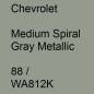 Preview: Chevrolet, Medium Spiral Gray Metallic, 88 / WA812K.